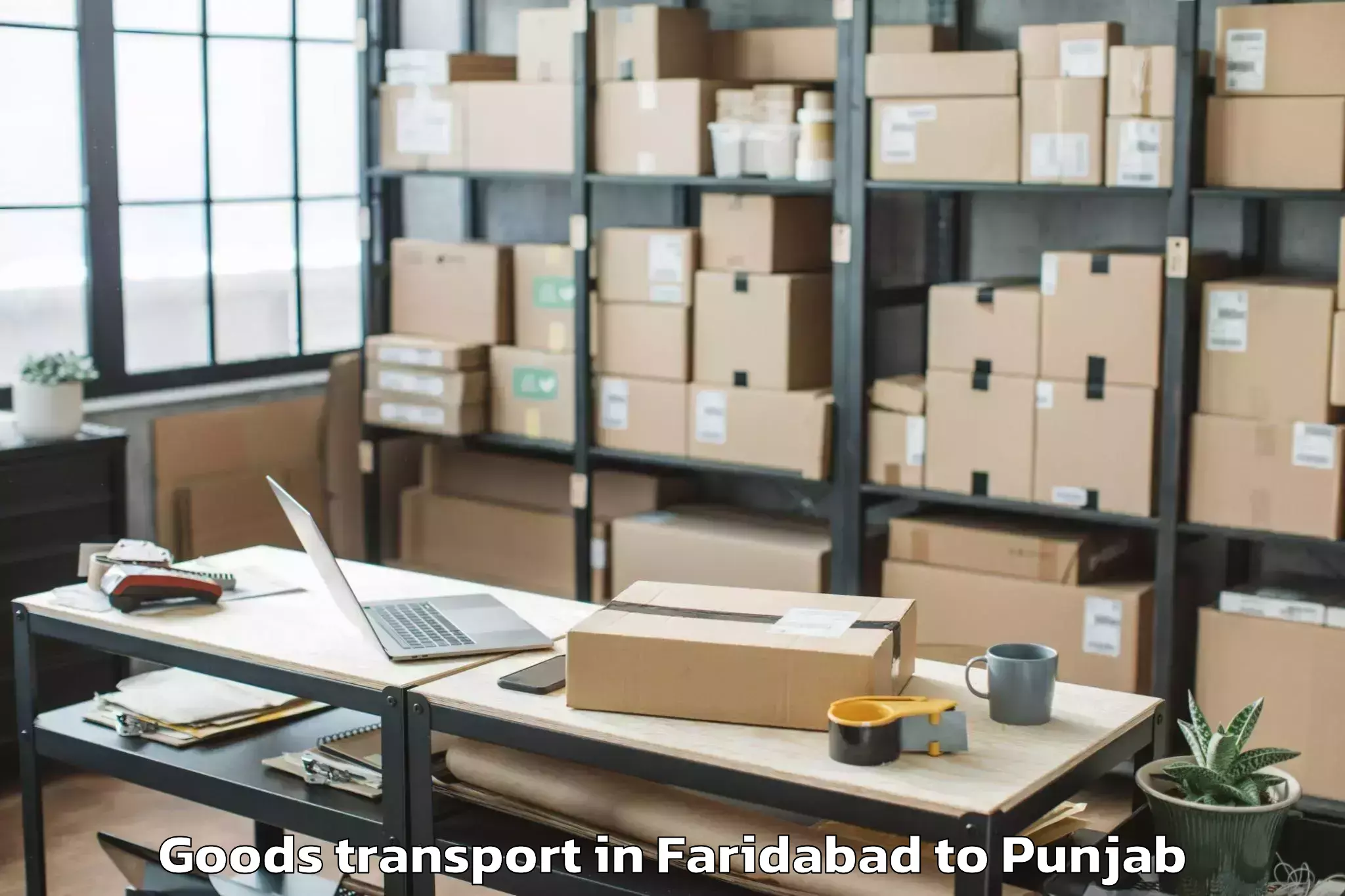 Faridabad to Bathinda Goods Transport Booking